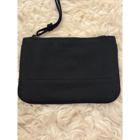 Lands' End Canvas Zippered Wristlet Zippered Pouch Black - Picture 5 of 9